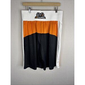 Rival Technical Boxing Gear Fight Shorts Men’s L Black Orange White